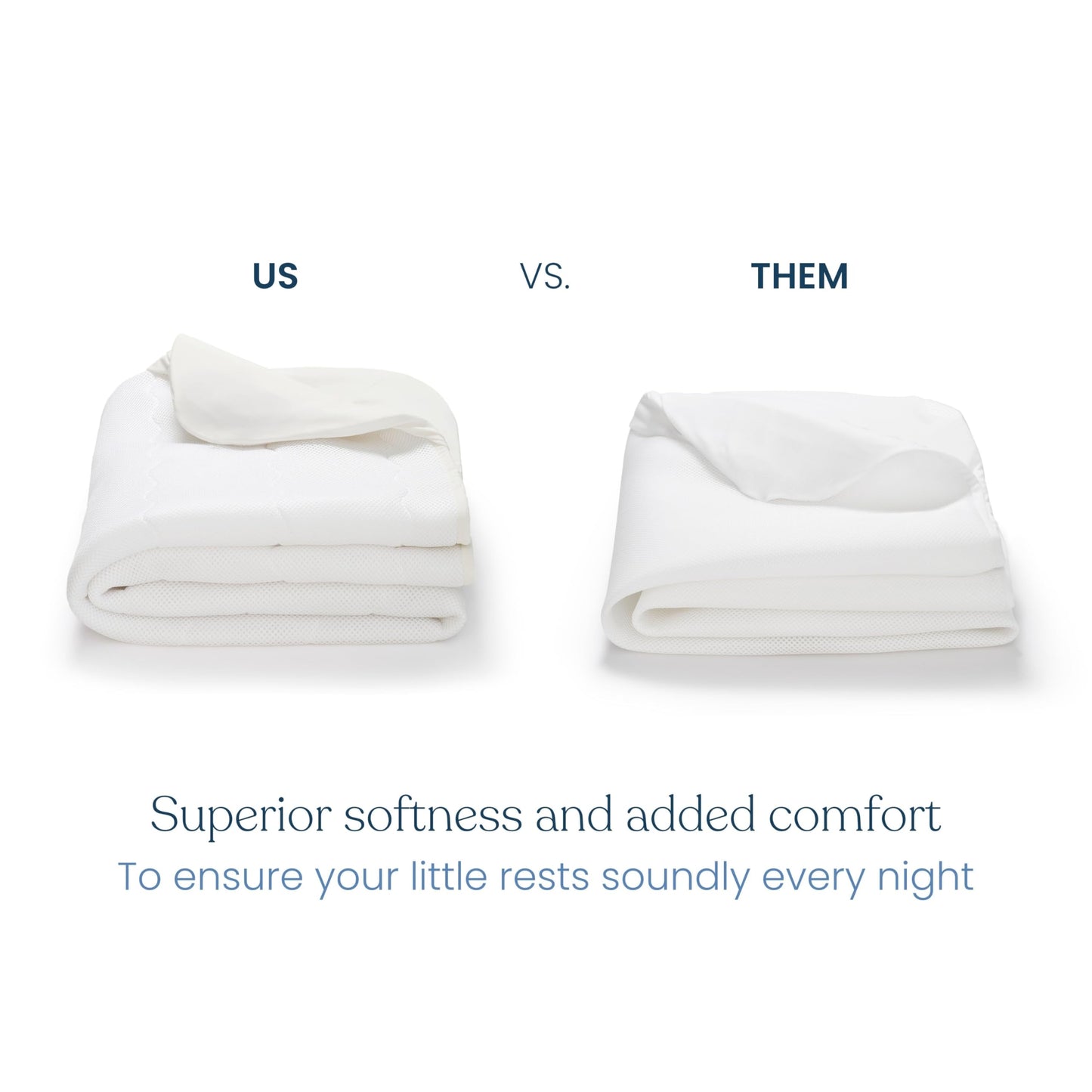 HALO Breathable Crib Mattress Cover – Quilted Mesh, Waterproof, Universal Fit for Standard Crib & Toddler Beds, Easy to Change, Machine Washable