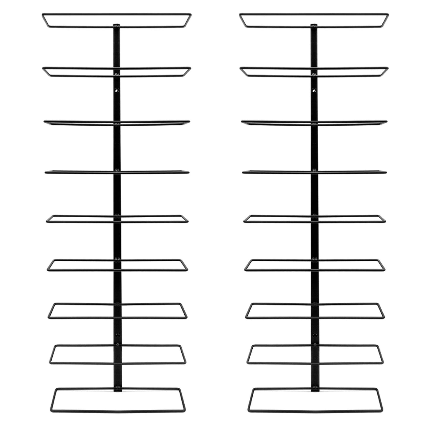 Sorbus Wall Mount Wine Rack (Holds 27 Bottles) - Wine Rack Wall Mounted for Wine Bottles, Liquor, Champagne, Black Metal Wine Bottle Holder for Home Bar, Wine Kitchen Storage