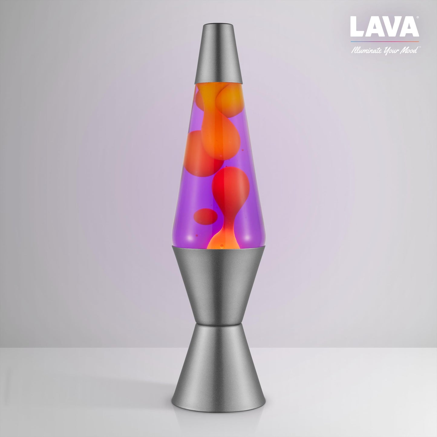 Lava® Lamp - 14.5" Purple Sunset - The Original Motion Light - Yellow Wax and Purple Liquid - Item #2635 (Amazon Exclusive)