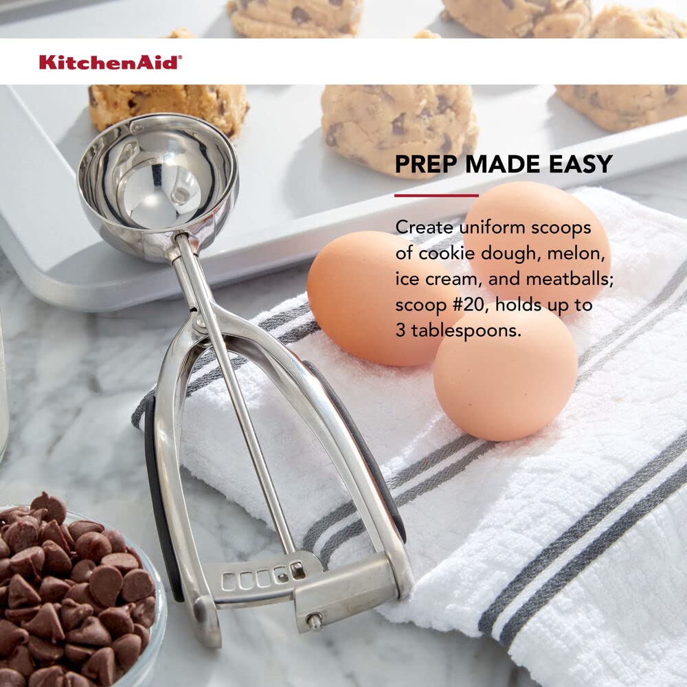 KitchenAid Cookie Dough Scoop Set, Set Of 3, Black