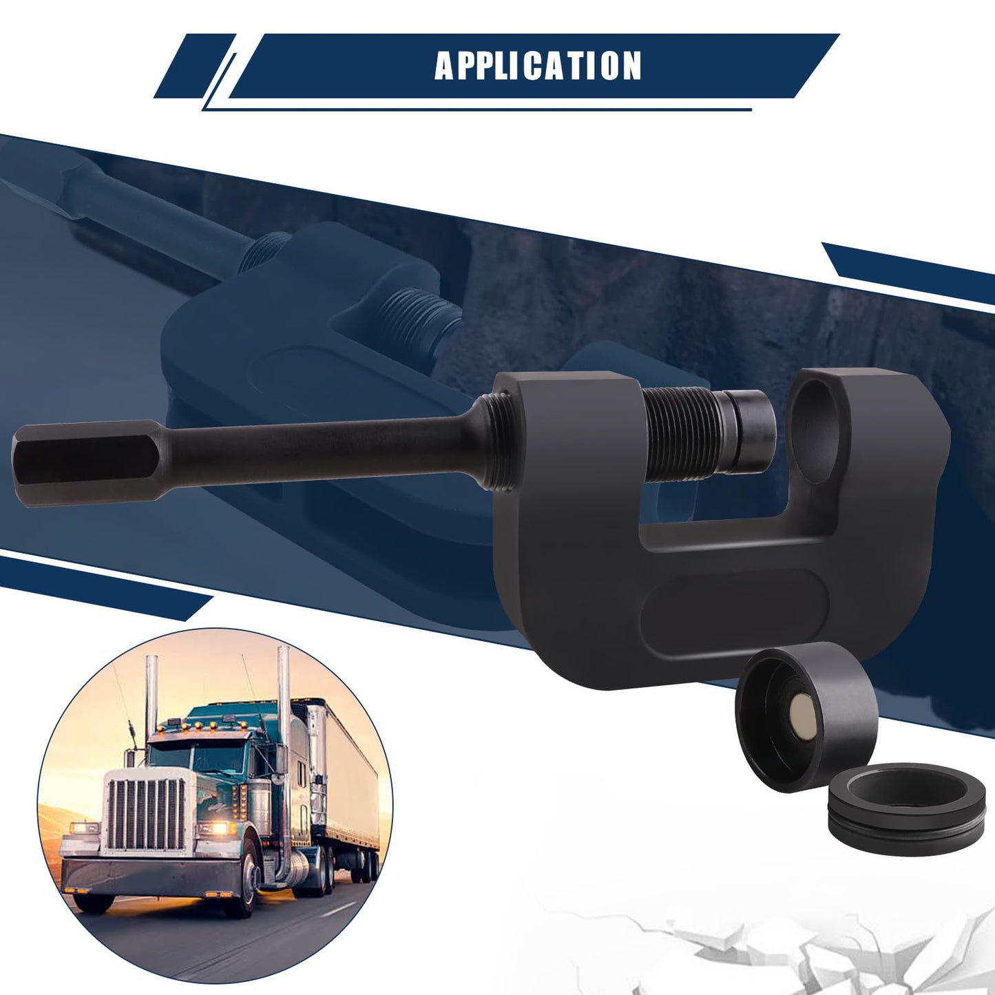 aremnry 16002 Brake Anchor Pin Press for Commercial Heavy Duty Semi Trucks, Works on Class 6 8 Transportation Equipment, 10 Ton Capacity