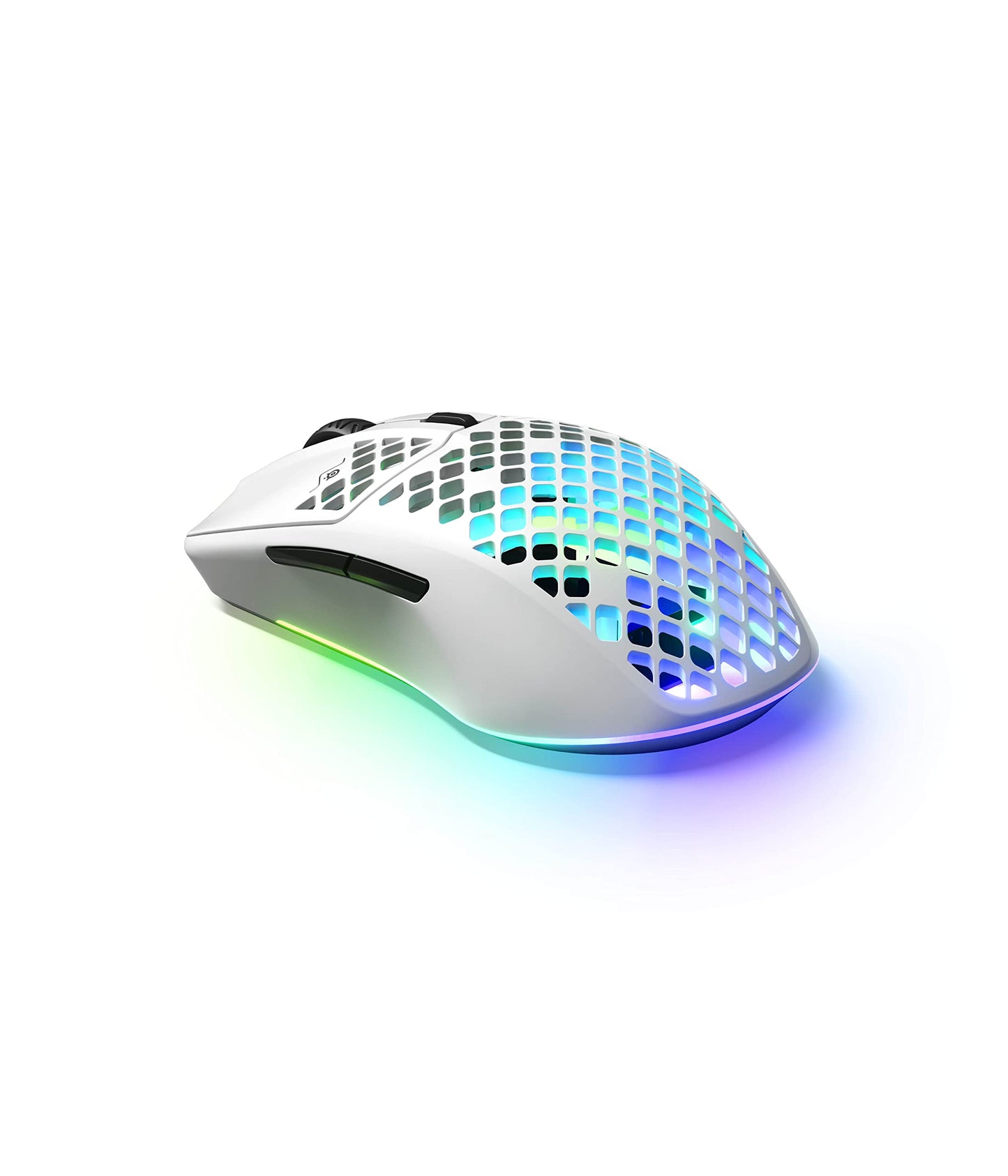 SteelSeries Aerox 3 Wireless - Super Light Gaming Mouse, 18,000 CPI TrueMove Air Optical Sensor, Bluetooth Cordless/Wireless PC Gaming Mice for Computer and Laptop, Water Resistant, Snow (Renewed)