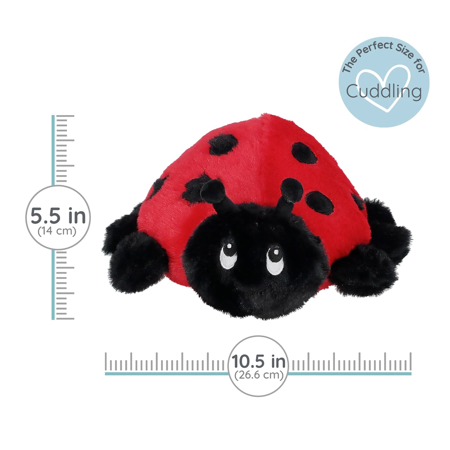 Warm Pals - Ladybug - Cozy Lavender Scented Plush Toys - Stuffed Animal - Coolable Bedtime Comfort Plushie