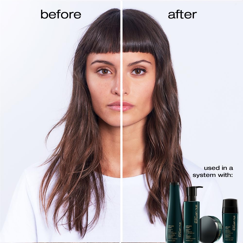 Shu Uemura Ultimate Reset Extreme Repair Conditioner | Strengthens to Reduce Breakage and Split Ends | Deeply Conditions and Nourishes | With Japanese Rice Extract | For Dry and Very Damaged Hair