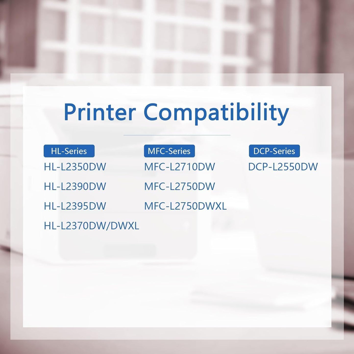 TN760 Toner Cartridge Replacement for Brother TN-760 High Yield Black Toner Cartridge MFC-L2710DW MFC-L2750DW HL-L2350DW HL-L2395DW DCP-L2550DW Printer 2-Pack