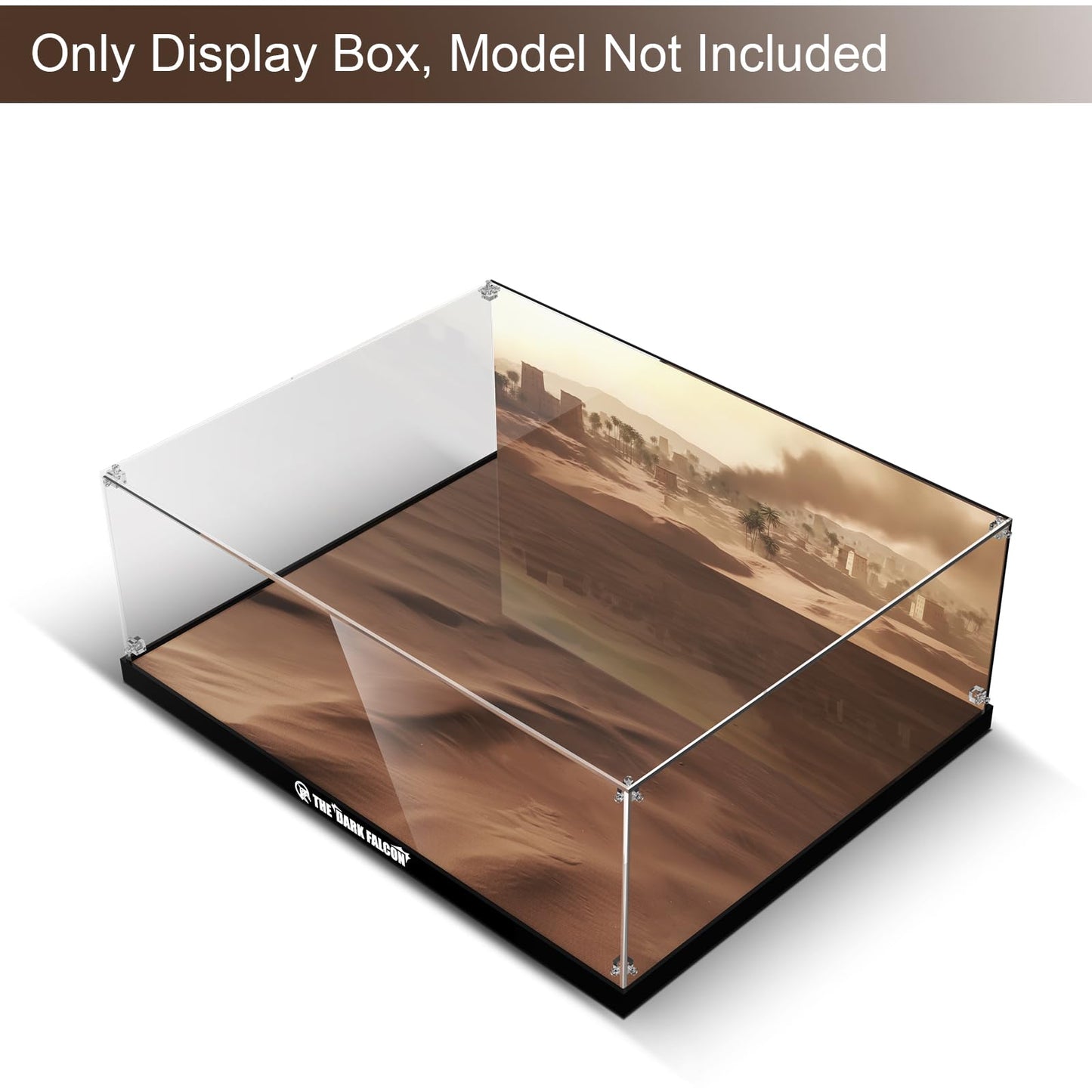 Acrylic Display Case for Lego Star Wars Dark Millennium Falcon 25th Anniversary Buildable Starship Model, Dustproof Clear Display Box Compatible with Lego 75389 (No Models, Only Box)