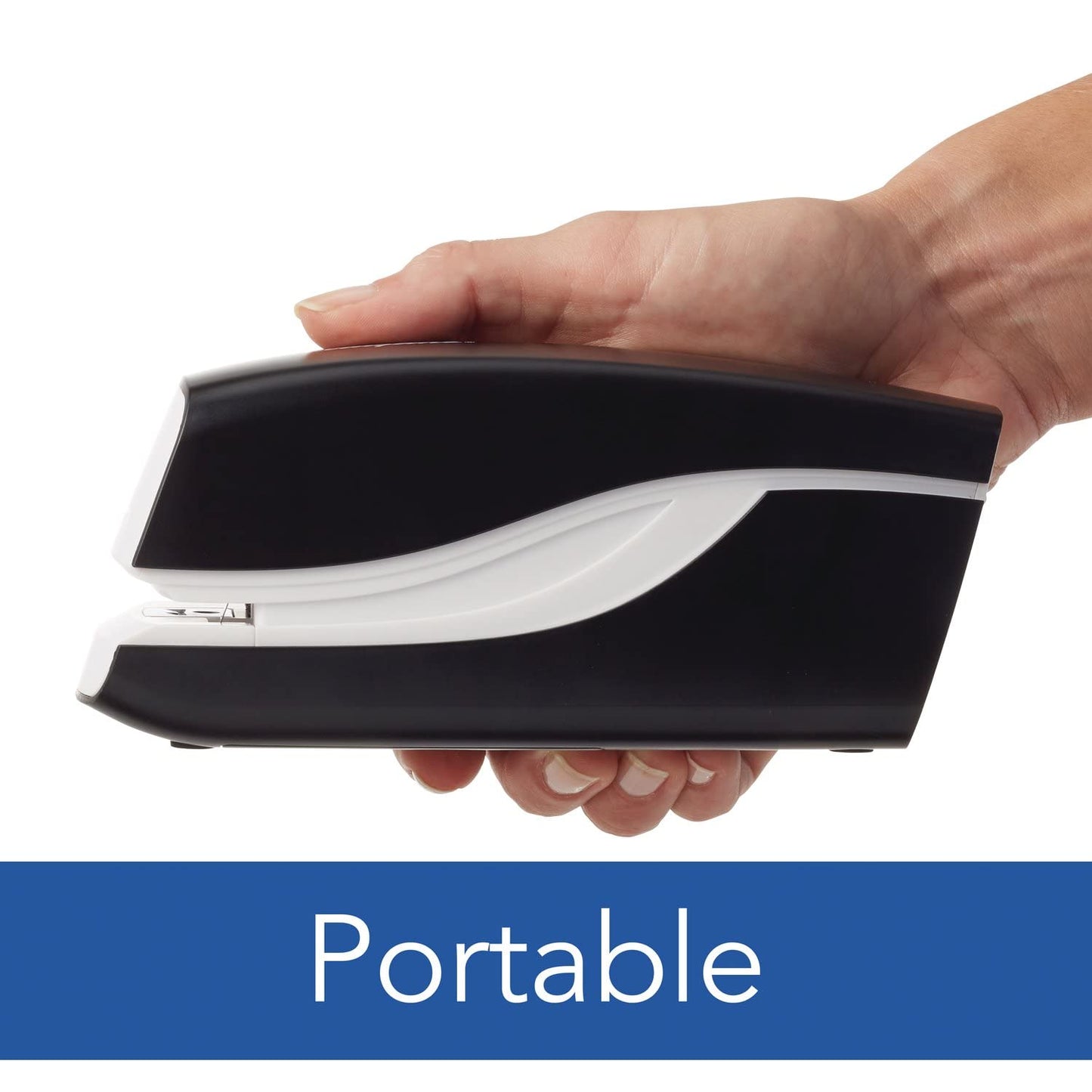 Swingline Electric Stapler, 20 Sheet Capacity, Portable, Compact, Battery, Black (42132)