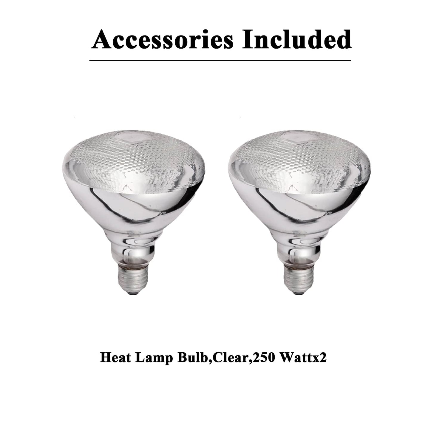 KOUWO Dual Bulbs Food Heat Lamp 500W Food Warmer Light Adjustable Copper Heating Lamps for Buffet Restaurant Kitchen Parties Freestanding (Dual Bulbs(110V))