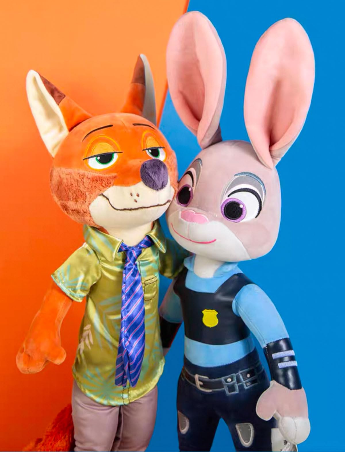 AYGITAL 2 Pcs Judy Rabbit & Nick Fox Plush Toys Gifts for Friends Family Kids Christmas Halloween Chidlren Day Gifts