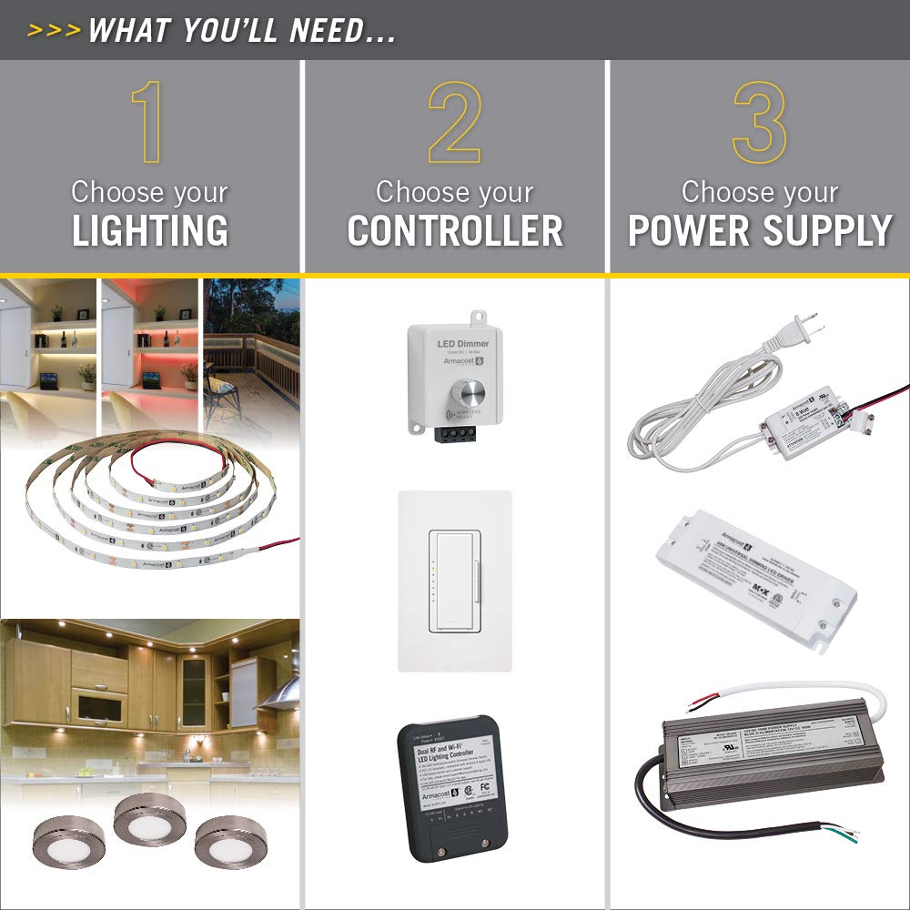 Armacost Lighting 850600 24 Volt LED Power Supply, White