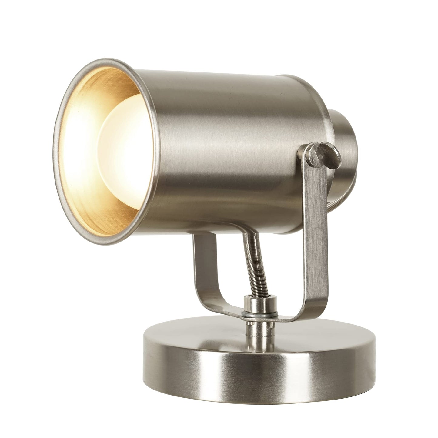 Catalina Lighting Modern Multipurpose Spotlight Desk or Wall Mount Accent Lamp, 6", Brushed Nickel, Pack of 1