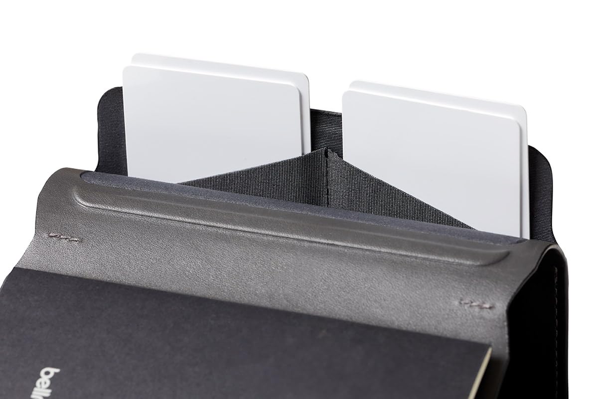 Bellroy Notebook Cover (Leather Folio for Notebook) - Black