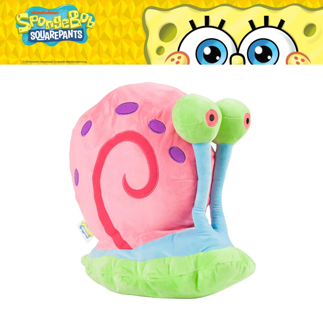 Spongebob Squarepants Gary Plush Cuddly Cuddle Pillow, Super Soft & Cozy, 16.50" Tall, (Officially Licensed Product) by Franco Collectibles