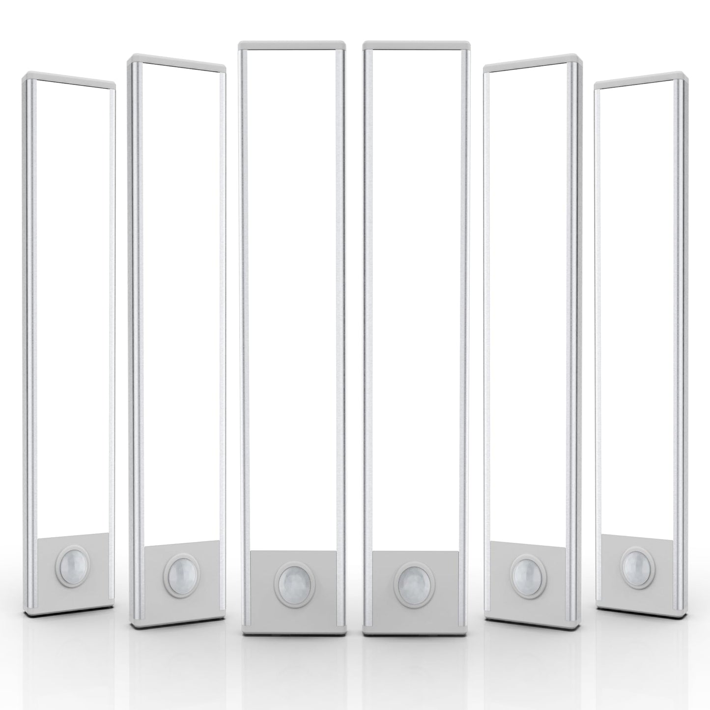 6 Pack Under Cabinet Lights Wireless, 40 LED Motion Sensor Light Indoor Rechargeable Magnetic Closet Lights Battery Operated, Under Counter Lights for Kitchen, Wardrobe, Hallway, Stairs