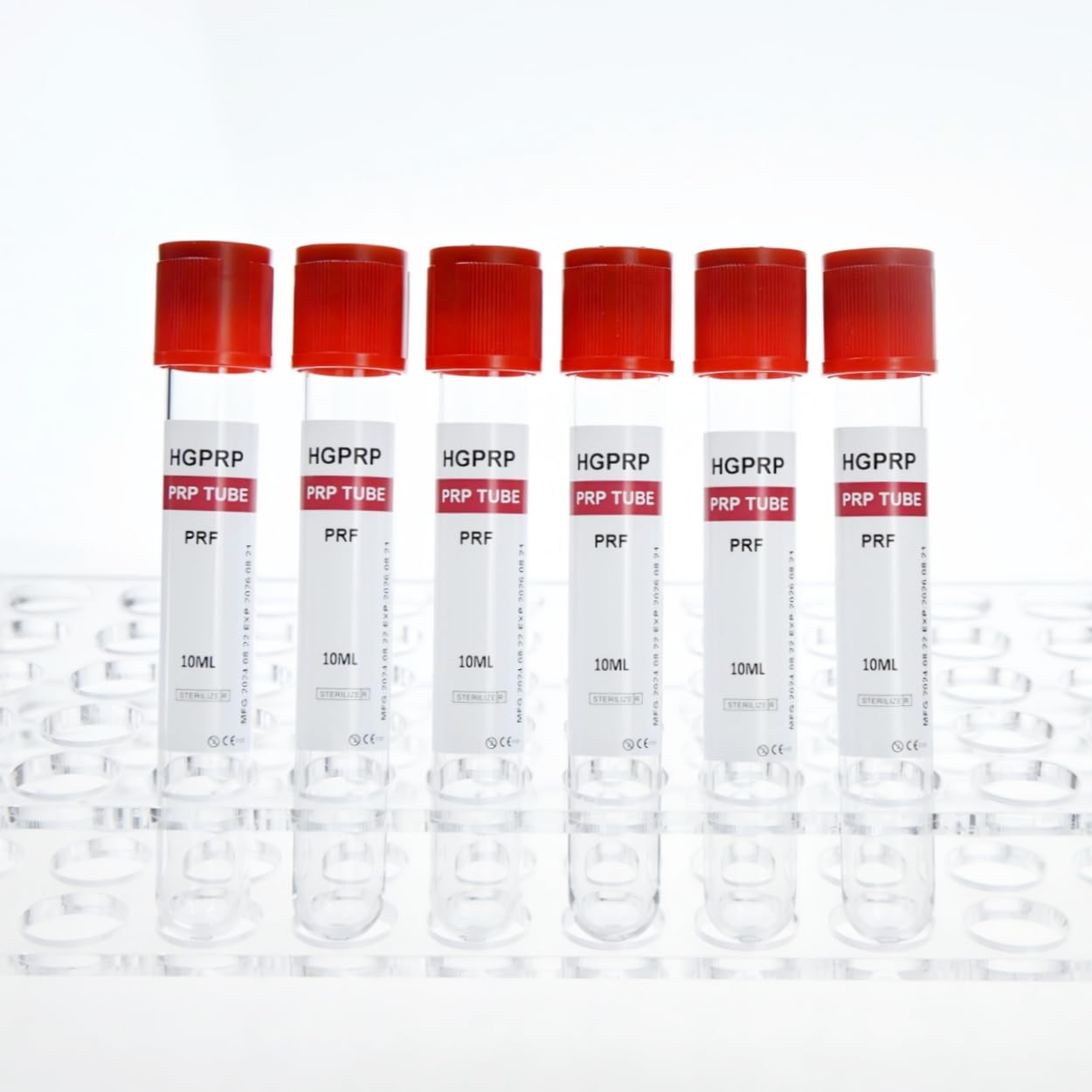 50 Tubes Platelet Rich Fibrin 10ml PRF Tubes with No Additive PRF Tube