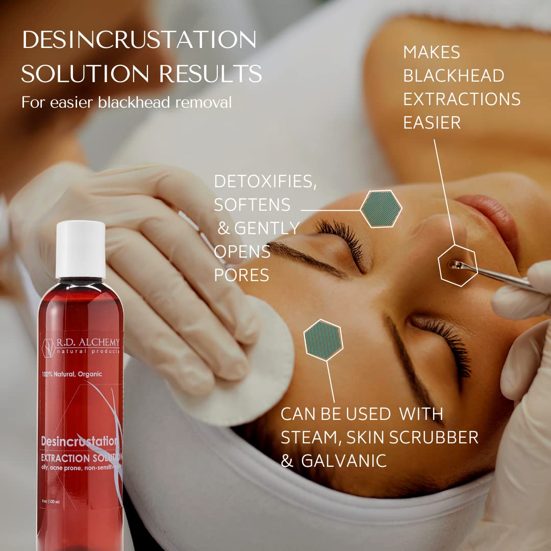 RD ALCHEMY - Desincrustation Solution / Scaling Fluid Blackhead Remover - Professional Skincare for Smooth Extractions & Deep Cleansing For Clearer Skin. Professional and Home Use.