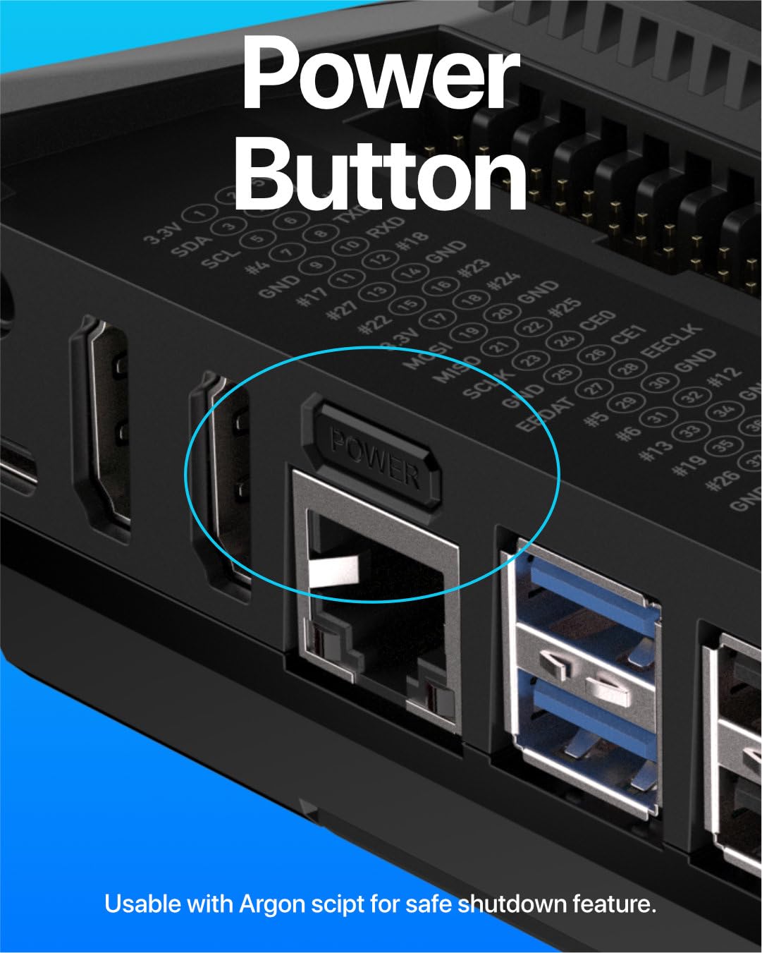 Argon ONE V3 M.2 NVME PCIE Case for Raspberry Pi 5