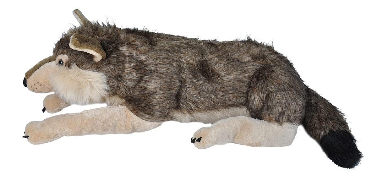 Wild Republic Jumbo Wolf Plush, Giant Stuffed Animal, Plush Toy, Gifts for Kids, 30 Inches, 82332 AMZB