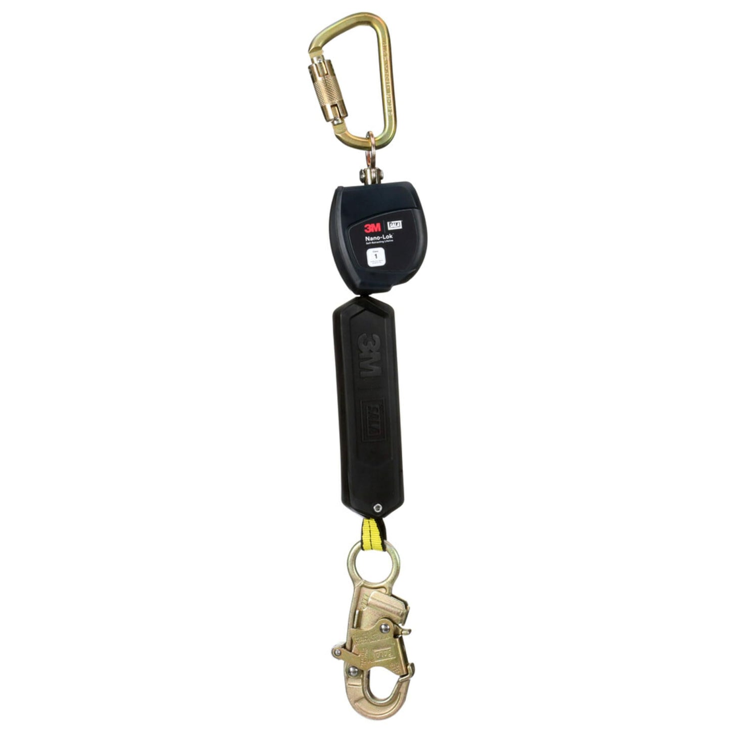 3M™ DBI-SALA® Nano-Lok™ Personal Self-Retracting Lifeline with Anchor Hook, Web Steel Snap Hook, 3100520, 6 ft., Class 1, ANSI