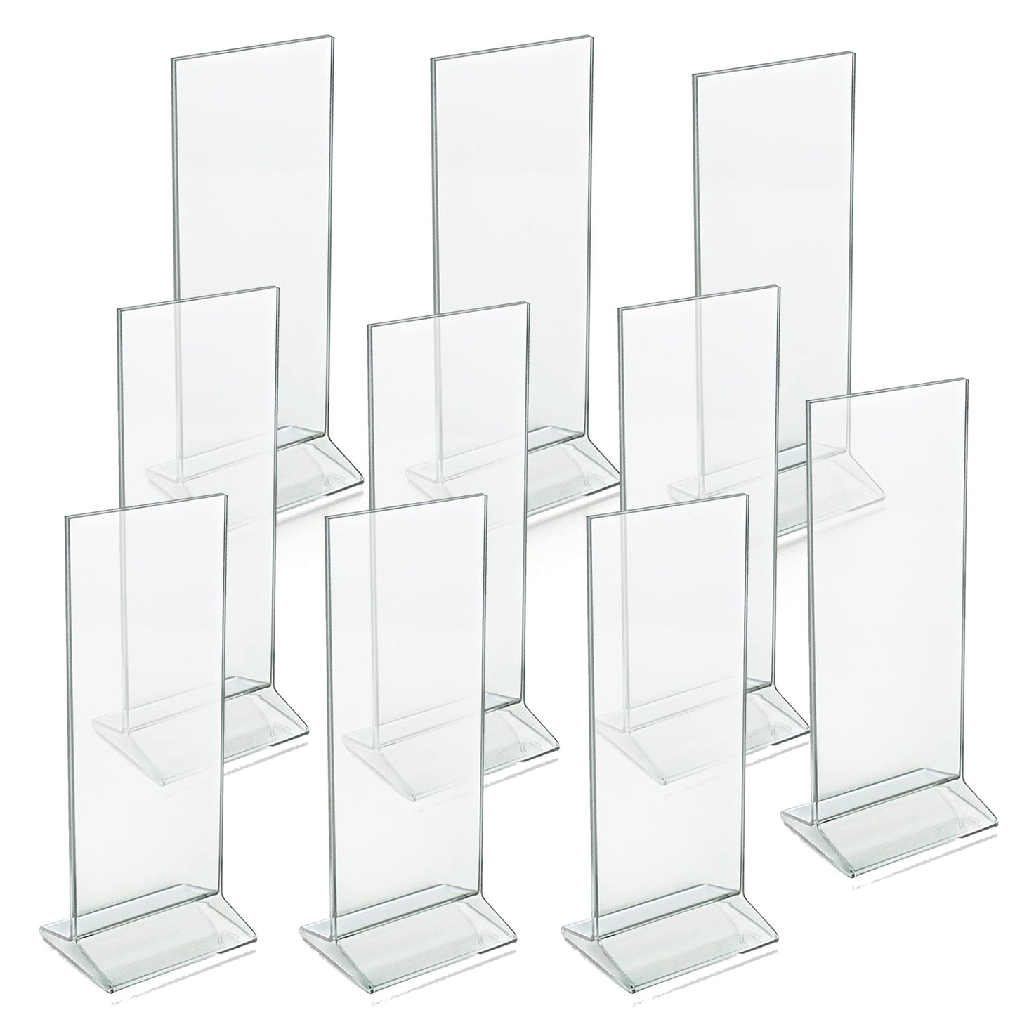 Azar Displays 142745 4.25" W x 11" H Vertical Top-Load Sign Holder