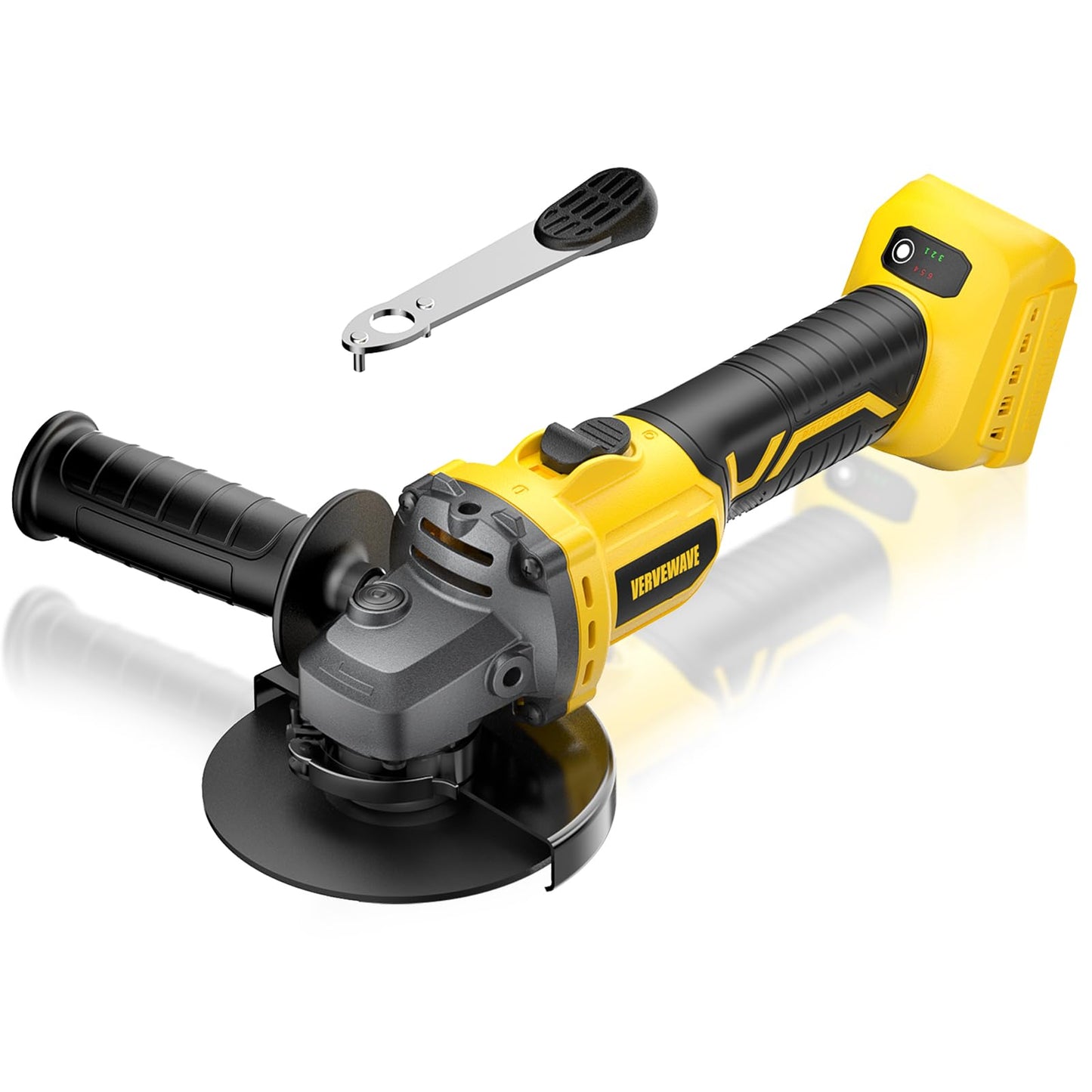 Angle Grinder Brushless fit DEWALT 20V Battery (No Battery), 6 Variable Speed Power Grinder 4-1/2", Cordless Angle Grinder Power Tools For Cutting Grinding Polishing (Tool Only)