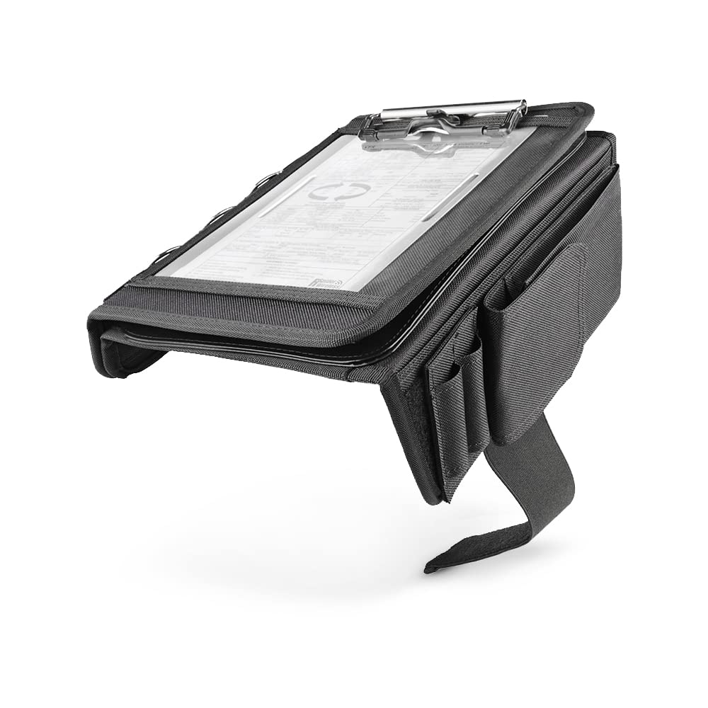R SPIDER WIRELESS Pilot Kneeboard, Includes Aluminum Clipboard. Fits iPad Pro 9.7", 10.5", 11", iPad and iPad Air 1/2/3/4/5/6, and Any Other 9"-11" Tablets, Adjustable