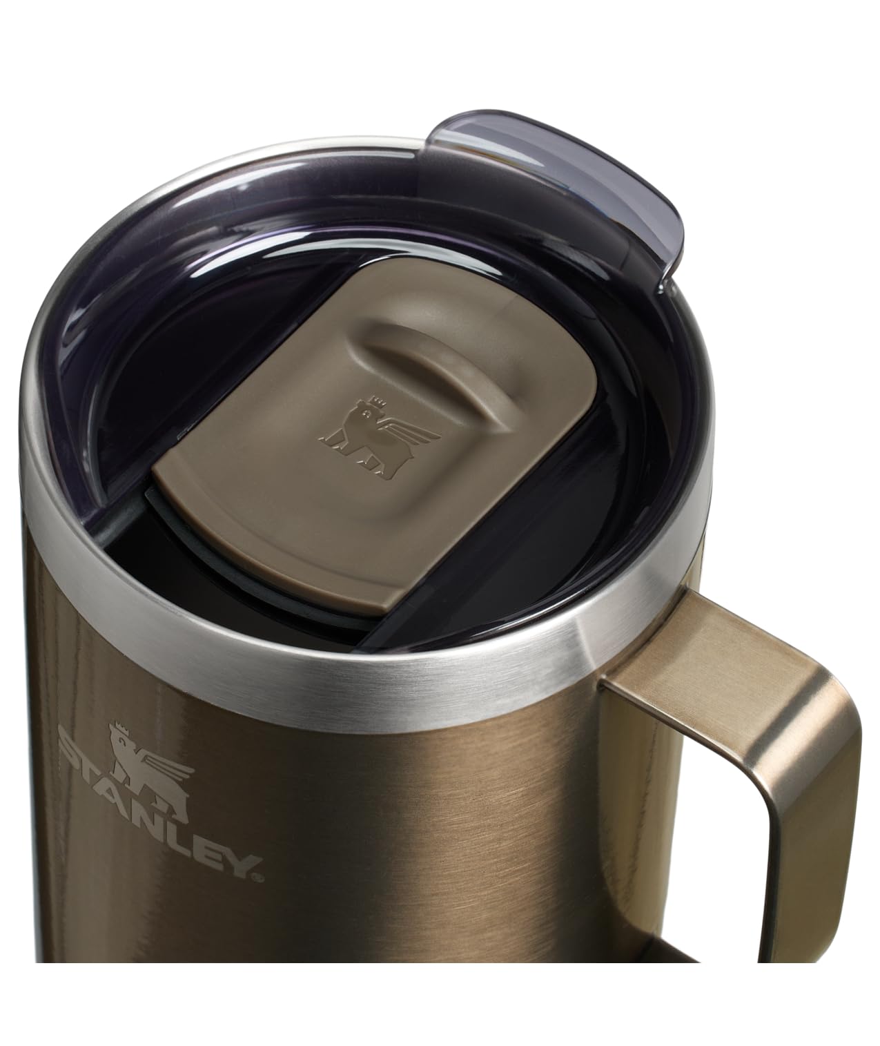 STANLEY Everyday Camp Mug 24oz | Drink Through Lid | Cup for Coffee, Tea and Drinks | Insulated Stainless Steel Coffee Mug | BPA-Free | Gunshine Metal