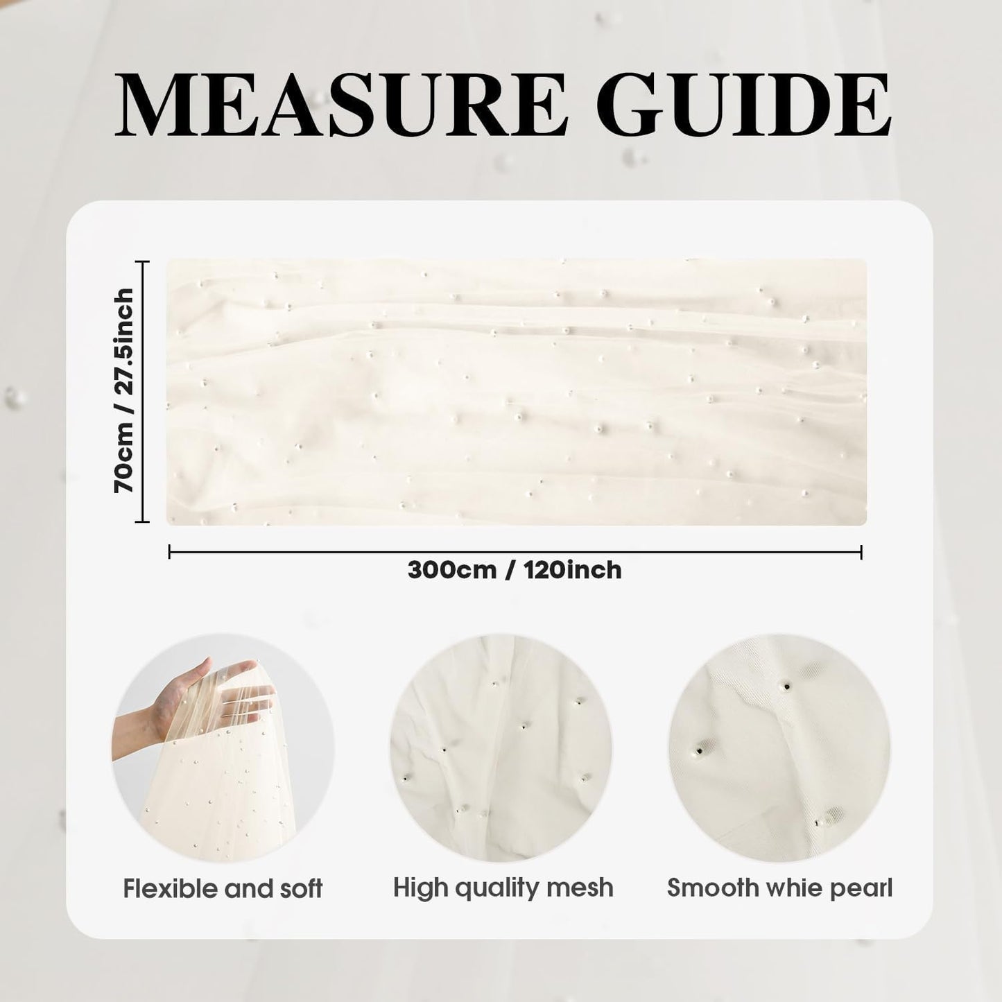 Artoid Mode 10PCS Pearl Beige Gauze Table Runner 120 Inch 10FT, Seasonal Sheer Dining Holiday Wedding Birthday Baby Shower Table Decor for Home Party