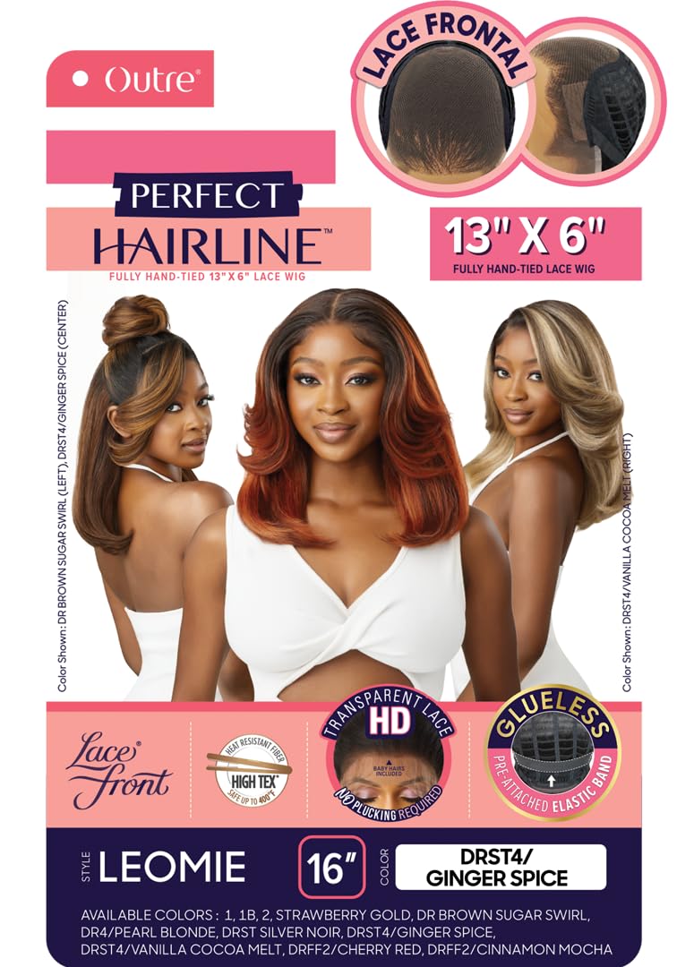 Outre Lace Front Wig - Perfect Hair Line 13X6 - Leomie (1B)