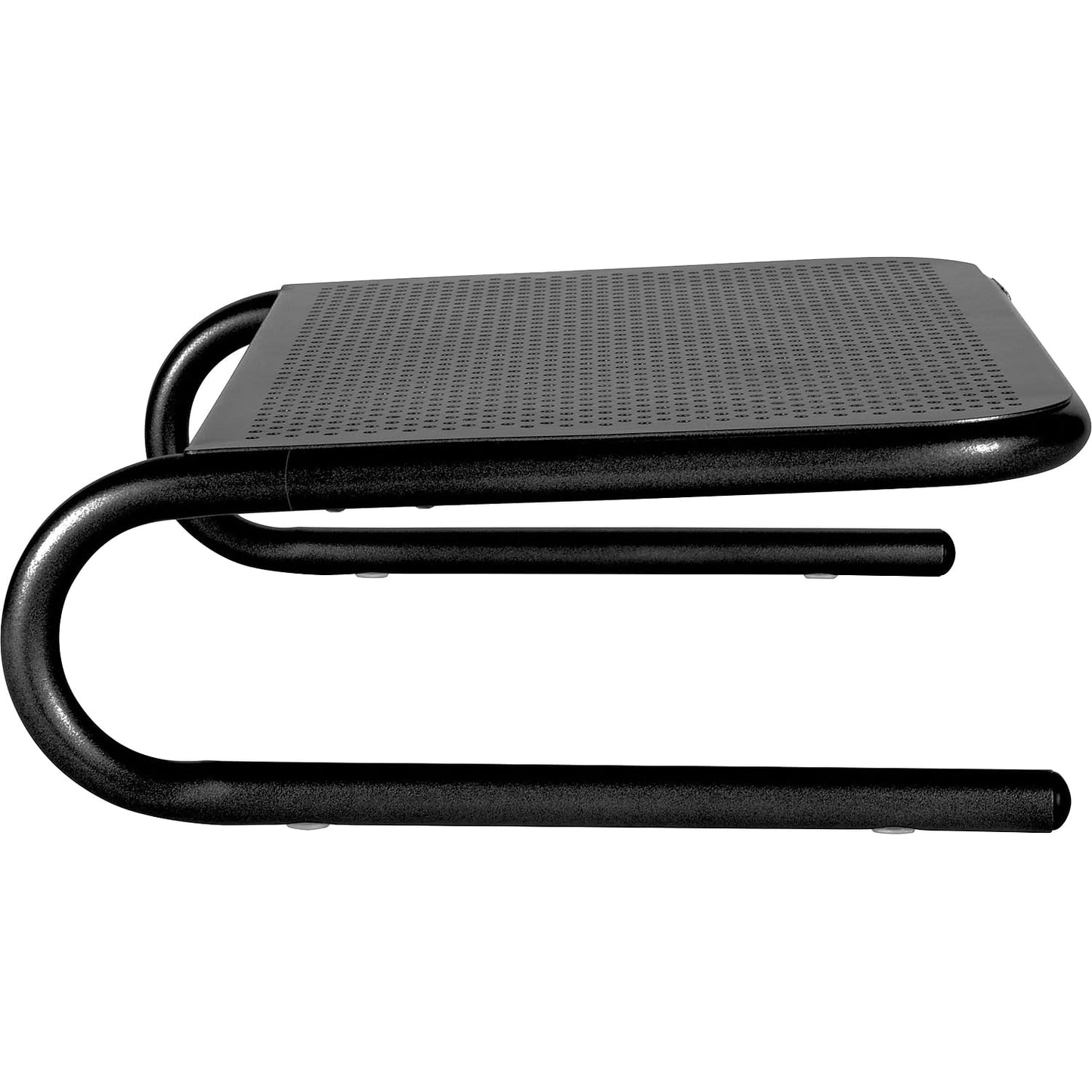 Allsop Metal Art Jr. Monitor Stand, 14-Inch wide platform holds 40 lbs with keyboard storage space - Pearl Black, 2 Pack