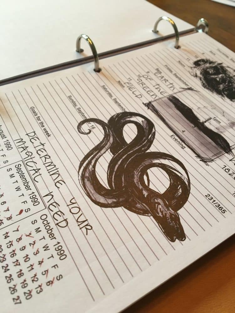 ConQuest Journals Supernatural John Winchester Replica Journal, Faux Leather, Diary Entries, Notes & Sketches, Biggerson's Turducken Ad, Mystery Spot Brochure, 5 News Articles, Officially Licensed