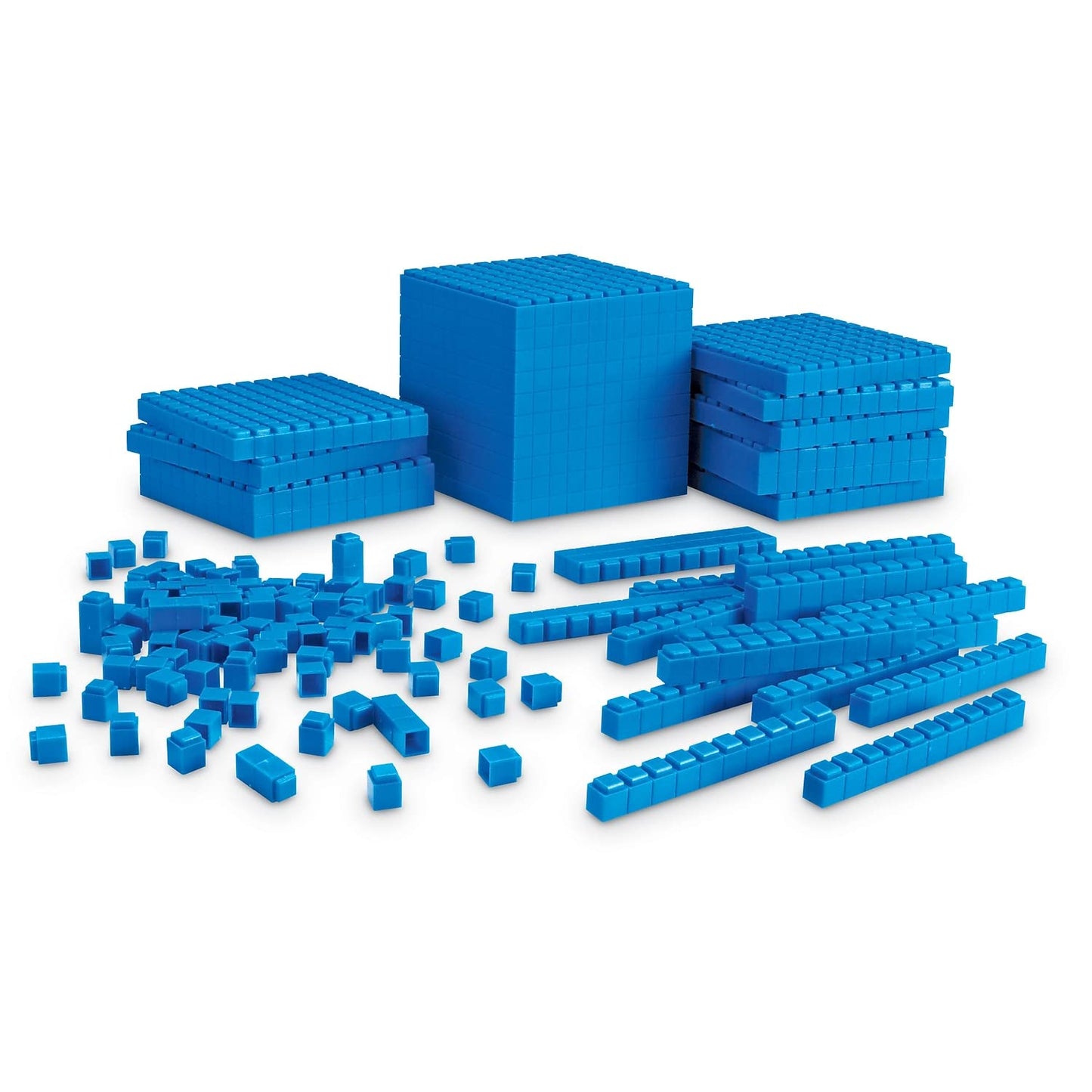 Learning Resources LER6356 Interlocking Base Ten Starter Set, Multi-color