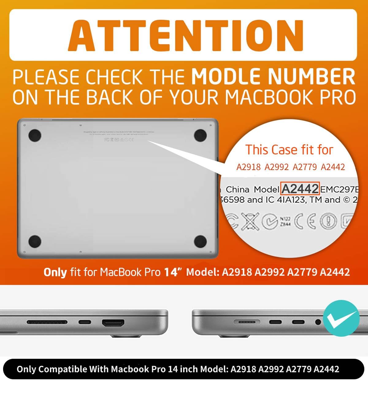 SUPCASE for MacBook Pro 14 Inch Case 2024-2021 (Unicorn Beetle), M4/M3/M2/M1 Pro/Max A3185 A3401 A3112 A2918 A2992 A2779 A2442 Heavy Duty Rugged Hard Shell Protective Cover for MacBook Pro 14", Black