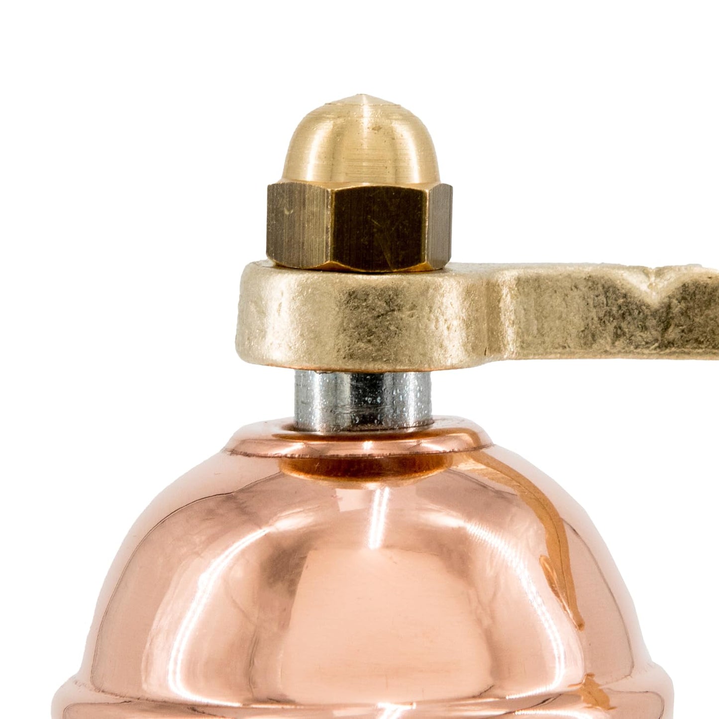 Alexander Home The Original Greek Salt Mill 8 Inch Tall | European Salt Mill Grinder with Crank Handle | Manual Salt Grinder | Salt Refillable - Copper