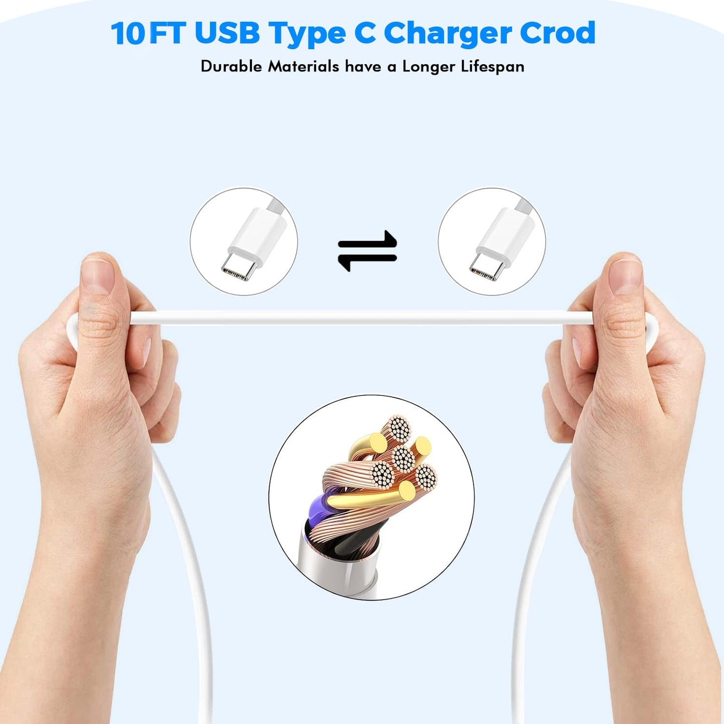 USB C Charger for MacBook Air MacBook Pro 13 14 15 16 inch,M1 M2 M3 Apple Laptop Charge,2Pack 30W USBC Power Adapter,Compatible with iPad,iPhone 15 Pro Max,10FT Extra Long Cable mac Book pro,iPad Pro