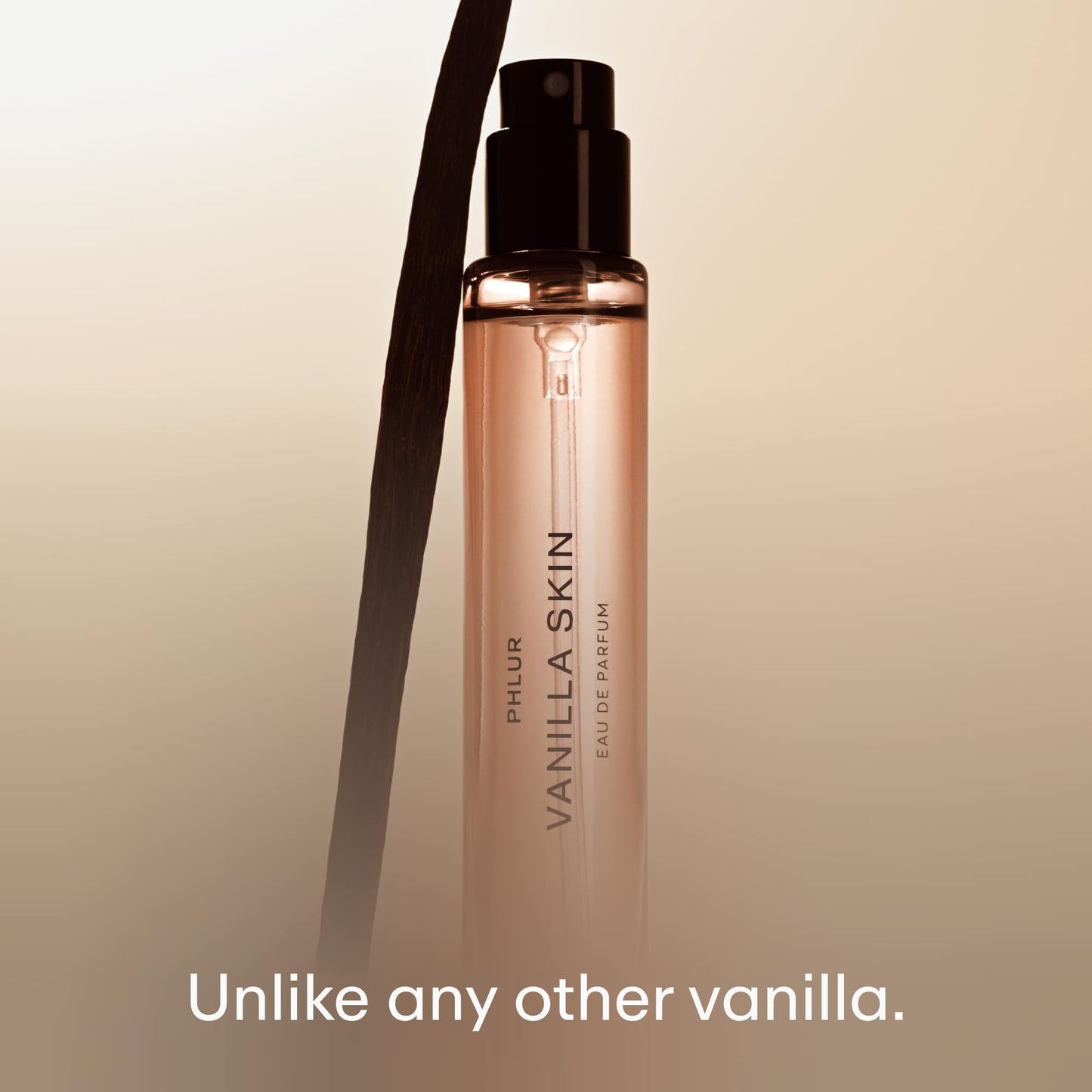 PHLUR Vanilla Skin Eau de Parfum - Travel Size Perfume for Women & Men Fragrance - Vanilla Perfume with Pink Pepper, Cashmere Wood & Sandalwood (9.5mL)