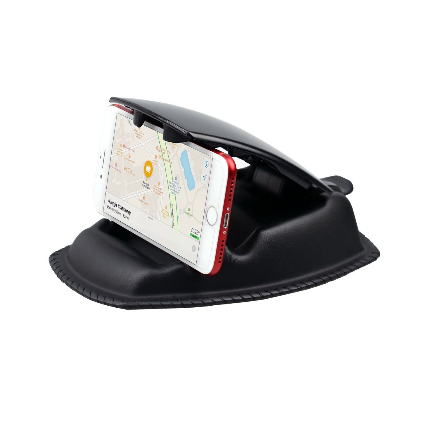 APPS2Car GPS Car Truck Mount, Non-Slip GPS Bean Bag Dash Mount 2-in-1 Anti-Skid Friction Dashboard Sandbag Clamshell Phone Holder for Garmin Nuvi Tomtom Magellan Navigation & All Cell Phone iPhone