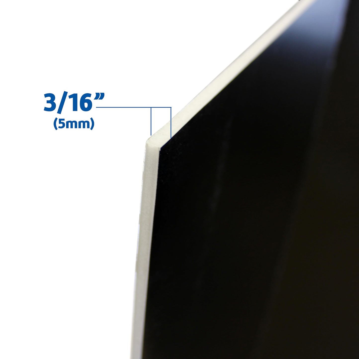 Flipside Products 36” x 48” Foam Project Boards for Presentations, Science Fair, School Projects, Event Displays and Trifold Picture Board - Single-Sided Black 3/16'' Thick - 3 Pack