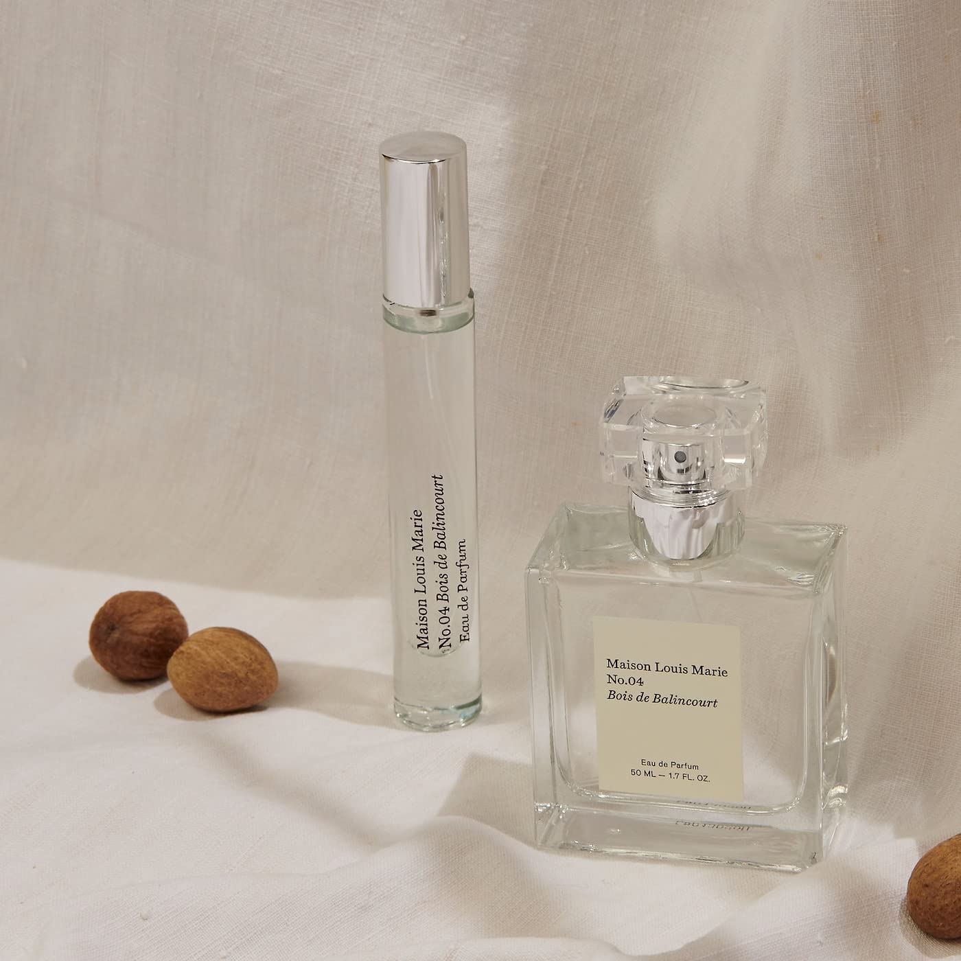 Maison Louis Marie - No.04 Bois de Balincourt Natural Eau de Parfum Travel Spray | Luxury Clean Beauty + Non-Toxic Fragrance (0.34 fl oz | 10 ml)