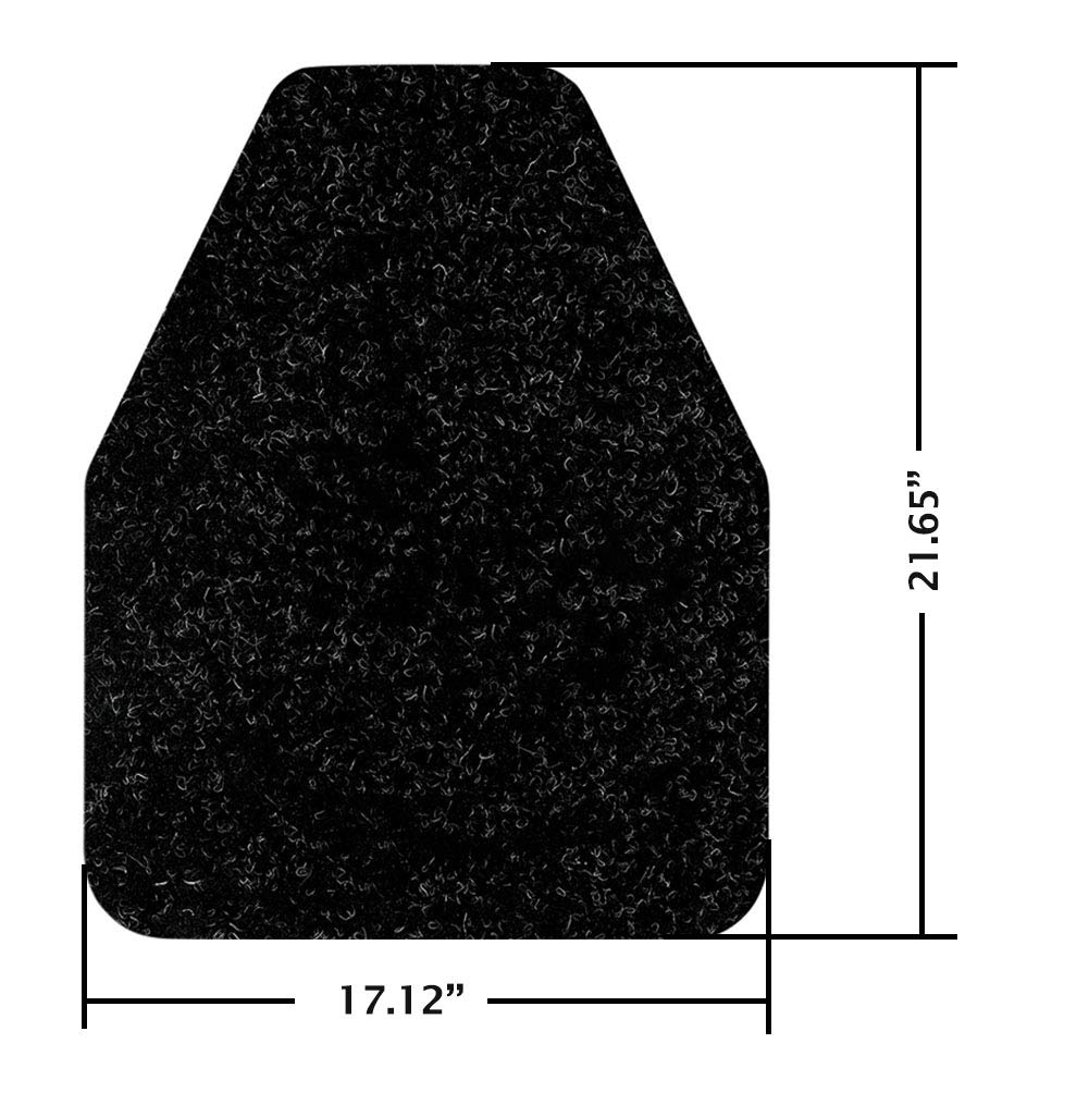 HBGOTL Urinal Mats (12 Pieces) -Crease-Free Packing, Heavy-Duty, Super Non-Slip, Water Absorption, Deodorization Black Floor Urine Mats for Men's Restrooms & Bathrooms(Hexagon)