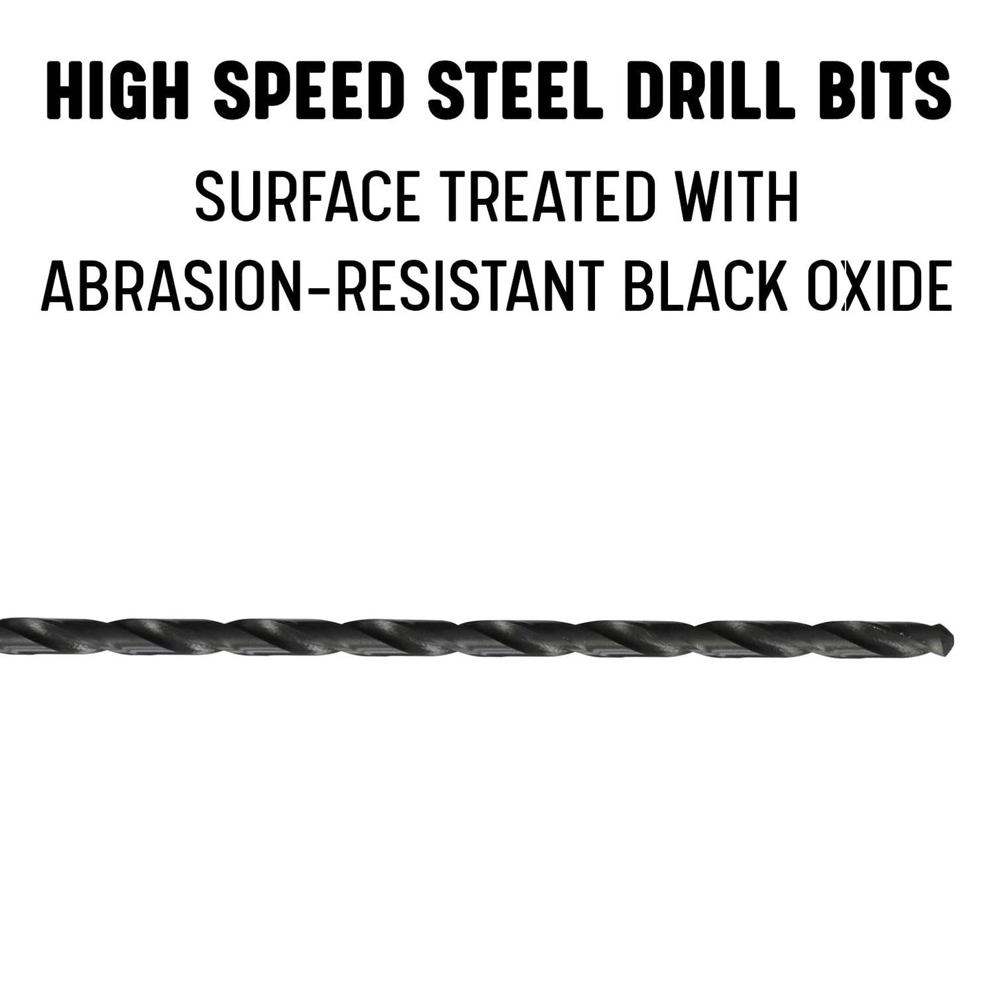 Drill America 1" x 12" HSS Extra Long Drill Bit with 1/2" Shank