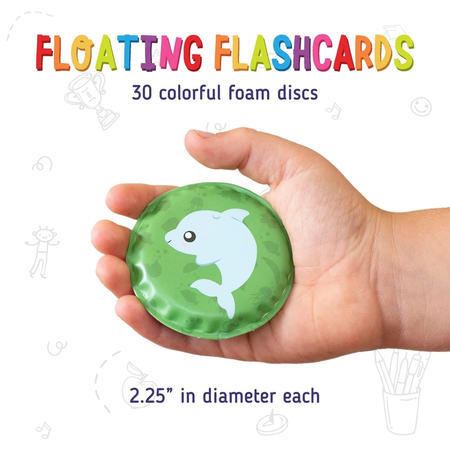 merka Bath Toys, Floating Flash Cards for Bathtime, Set of 30 Foam Bathtime Toy Set for Memory Game, Sea Adventure Designs, Learning Activity for Babies, Infants and Toddlers