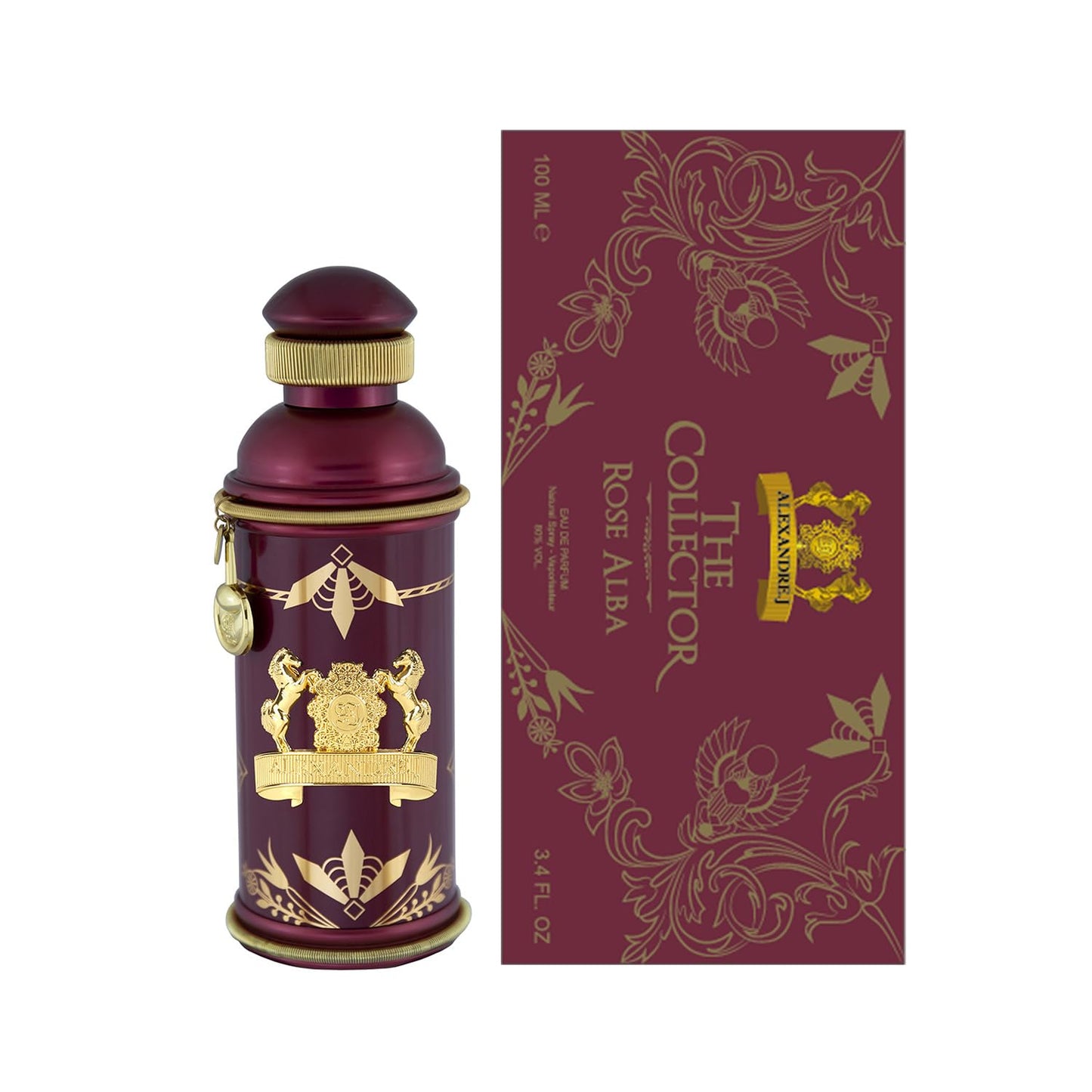 Alexandre J The Collector Rose Alba Eau de Parfum Spray for Women, 3.4 Ounce