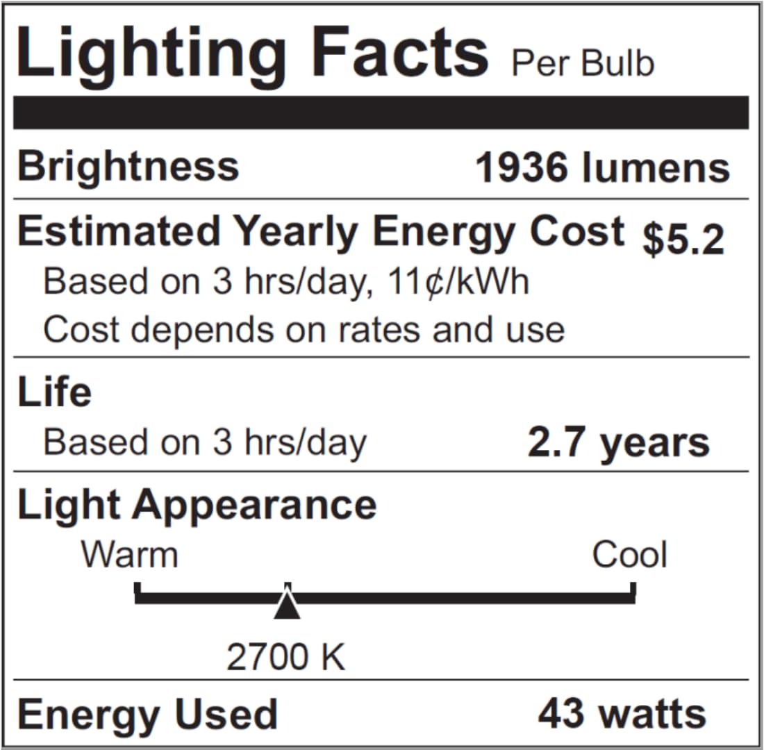 Lachesan PAR38 Halogen Flood Light Bulbs 4 Pcs, 90W Equivalent, 120V, E26 Base, 2700K Warm White Light for Indoor and Outdoor