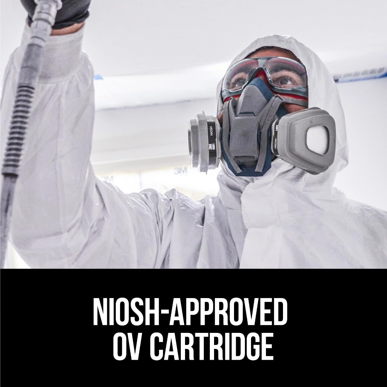 3M Organic Vapor Performance Cartridge, 3 Pairs, For Use With 3M 6000, 6500 & 7500 Series Facepieces, NIOSH-APPROVED OV For Use Against Certain Organic Vapors, Easy-To-Attach Design (6001P3-DC)
