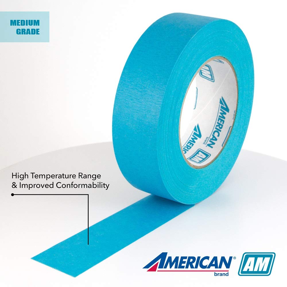 American-AM3655 IPG AquaMask Tape, 1.41" x 60 yd, Aqua, (24-Pack)