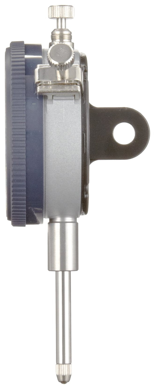Mitutoyo "2416S" Dial Indicator, 4-48 UNF Thread, 0.375" Stem Dia., lug Back," White Dial, 0-100 Reading, 2.244" Dial Dia., 0-1" Range, 0.001" Graduation, -0.002" Accuracy