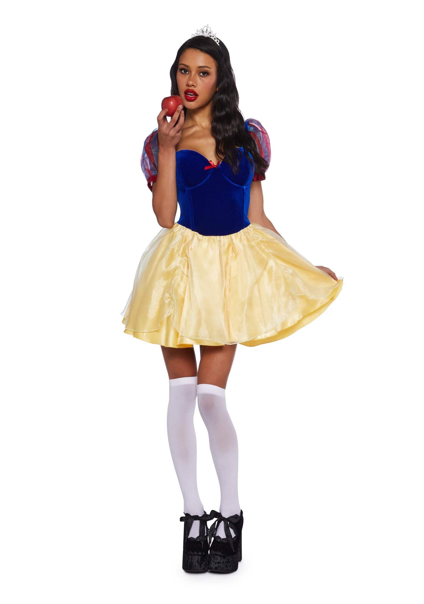 Dolls Kill Fairest Princess Costume - White Snowy Princess Outfit by Trickz N' Treatz - X-Small