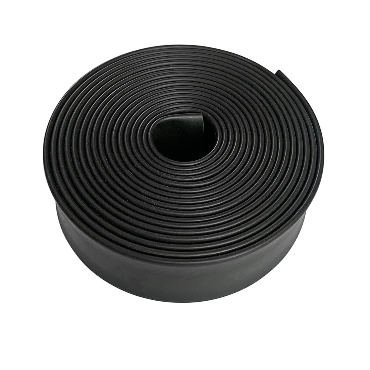 ALEKOR 3:1 Ratio Heat Shrink Tubing Roll Adhesive Lined Industrial Marine Grade Dual Wall Heat Shrink Tube Waterproof and Sealed Black (1-1/2 inches(40 mm), 30 Feet)