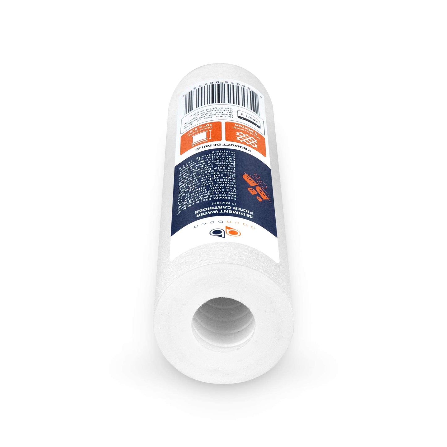 Aquaboon 5 Micron 10 x 2.5 Sediment Filter - Whole House Water Filter Replacement Compatible with Well Water Filters - P5, AP110, WHKF-GD05, 25-Pack